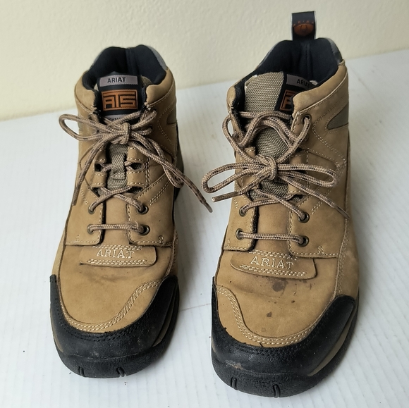 Ariat Terrain Boots 8B Hiking Riding Taupe  Outdoor Lace Up - Picture 11 of 14